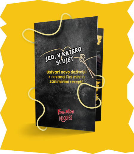 Slika letaka z rezanci Fini-mini