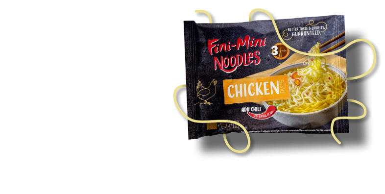 Noodle pakiranje kokošji okus