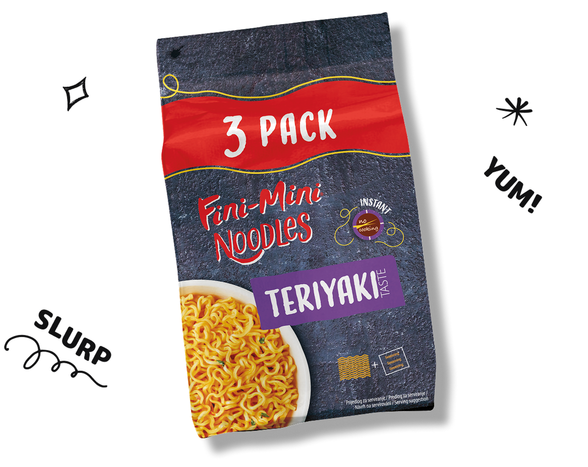 Fini-Mini rezanci Teriyaki